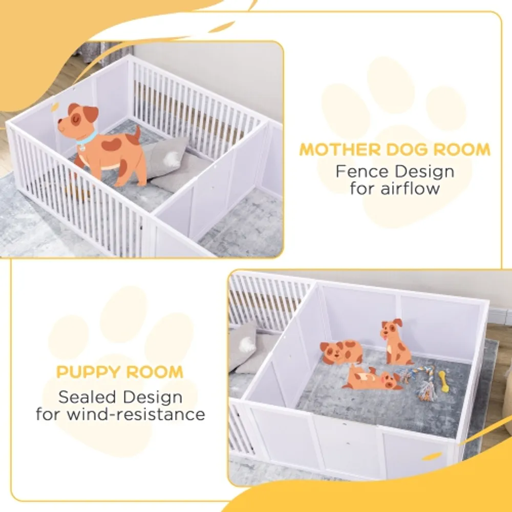 PawHut Whelping Box for Dogs 20