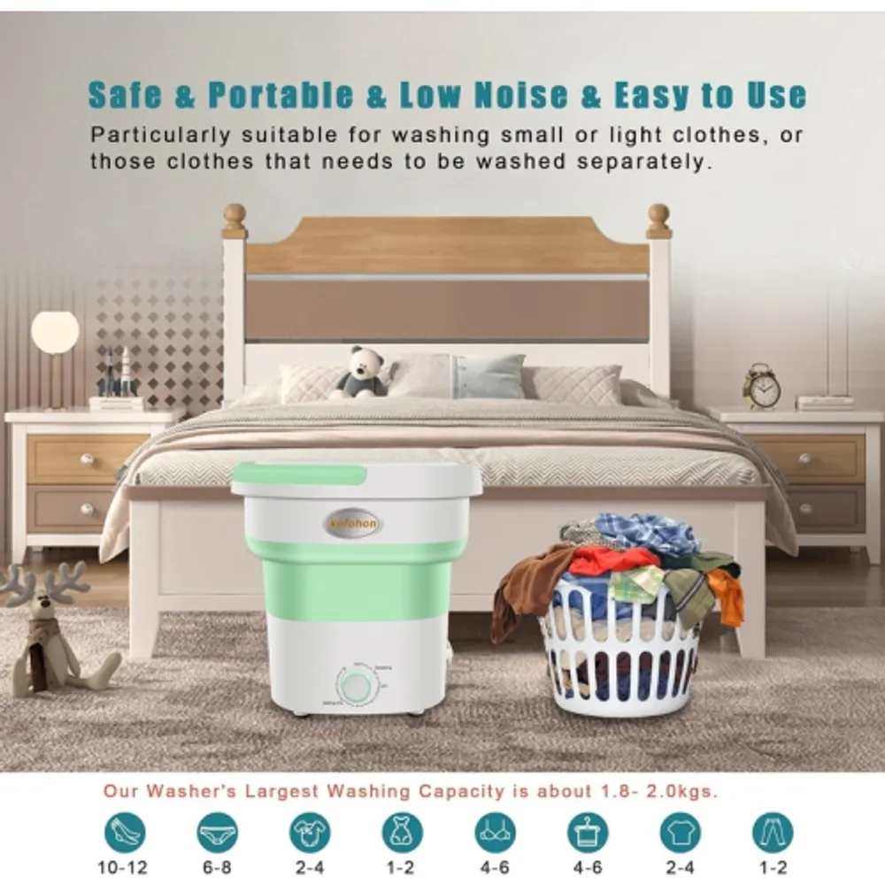 KOFOHON Portable Washing Machine Mini Small Foldable Electric