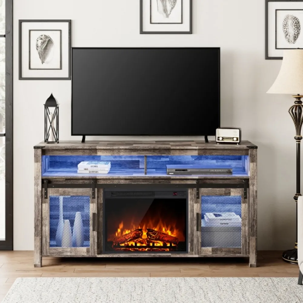 Manor park farmhouse fireplace tv stand deals for tvs up to 65