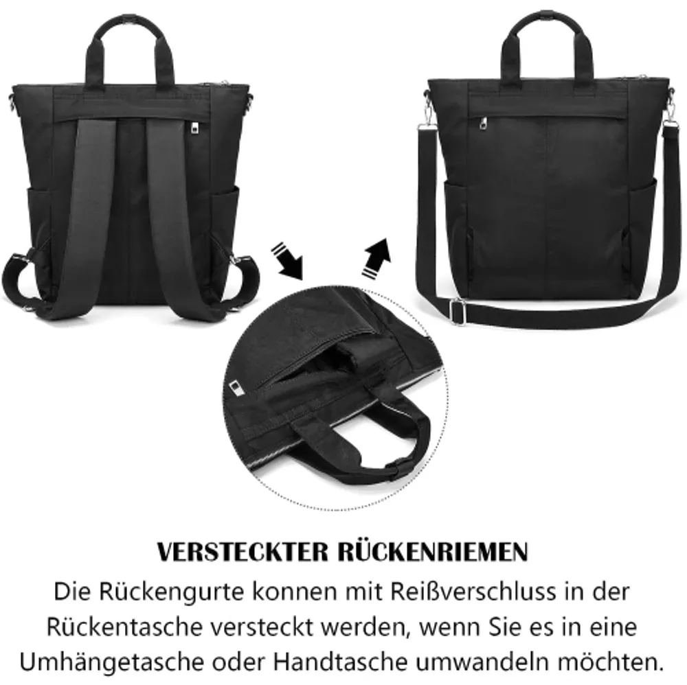 Convertible backpack outlet tote laptop