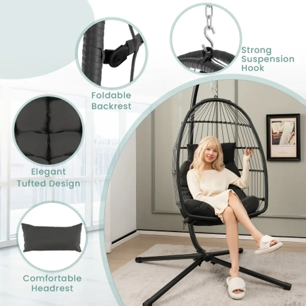 Static on sale egg chair