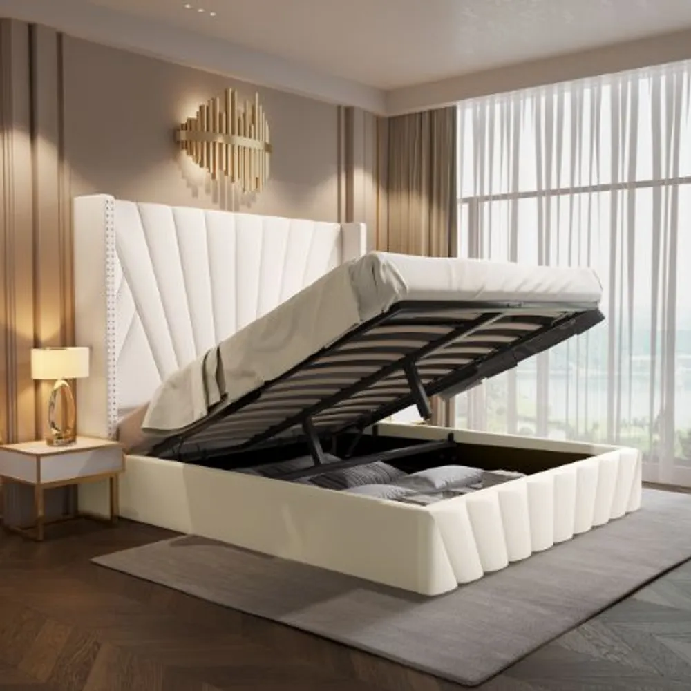 High profile tufted bed deals