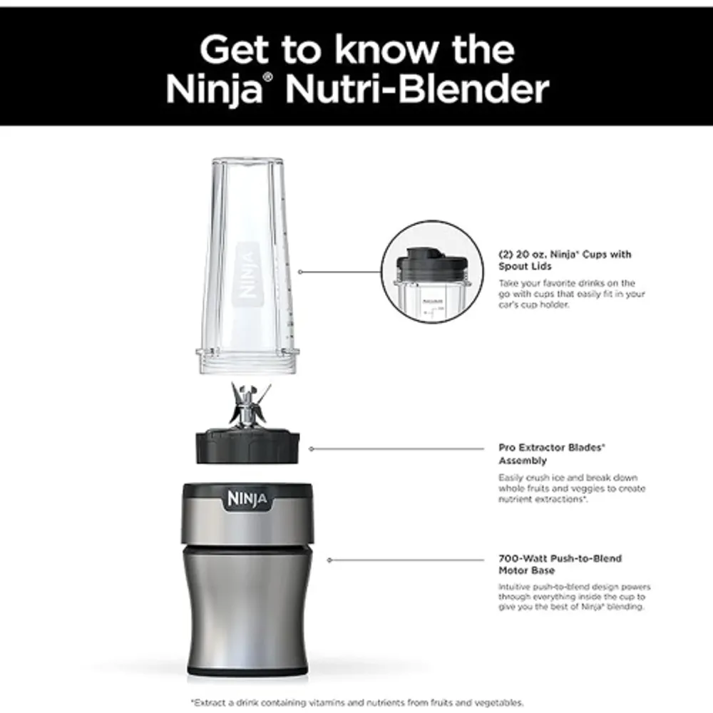 NINJA 700W Personal Nutri Blender With Ice Crushing Technology