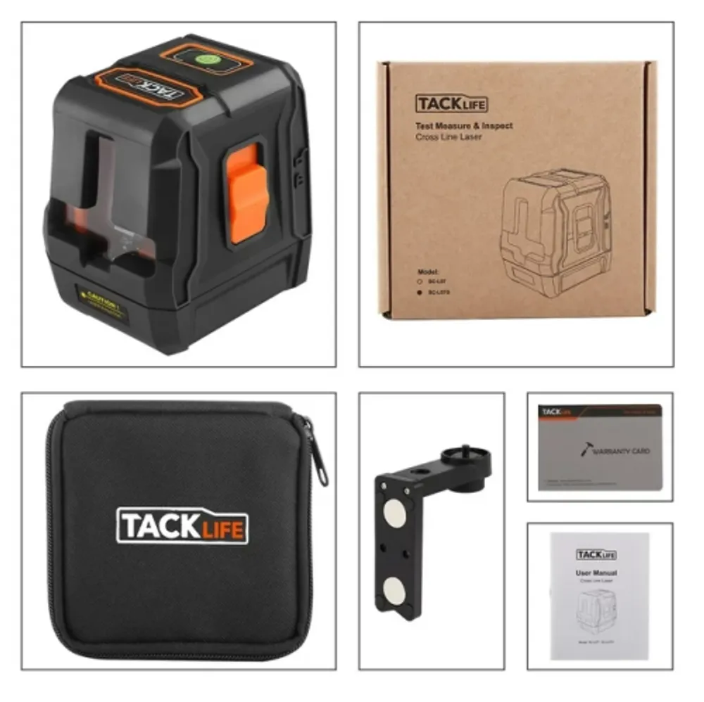 Tacklife Laser Level Self Levelling 20M Cross Line Laser with