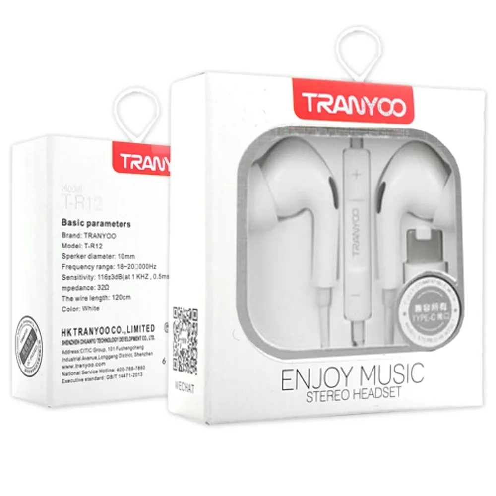 TRANYOO Lightning Earphones Apple Earbuds Lightning Connector