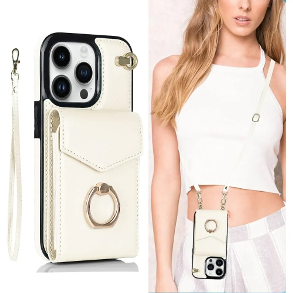 Iphone xs crossbody online wallet case