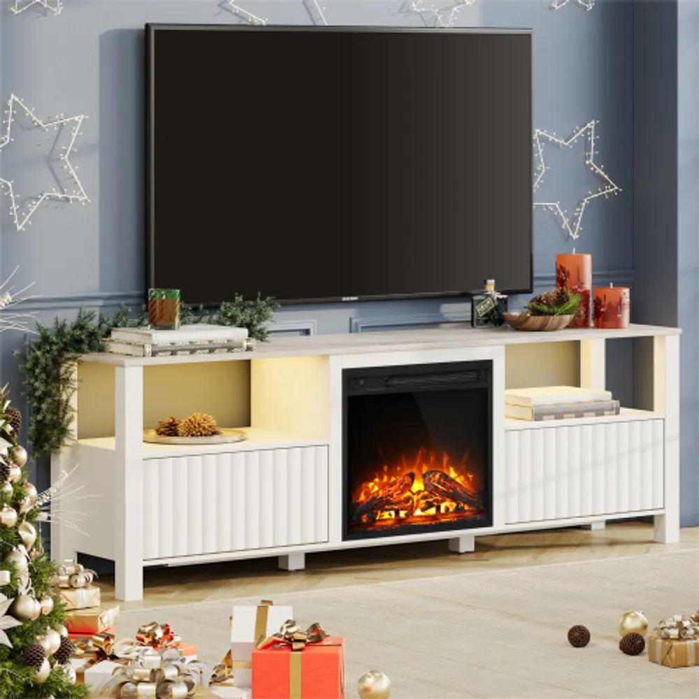 White entertainment center for shop 70 inch tv