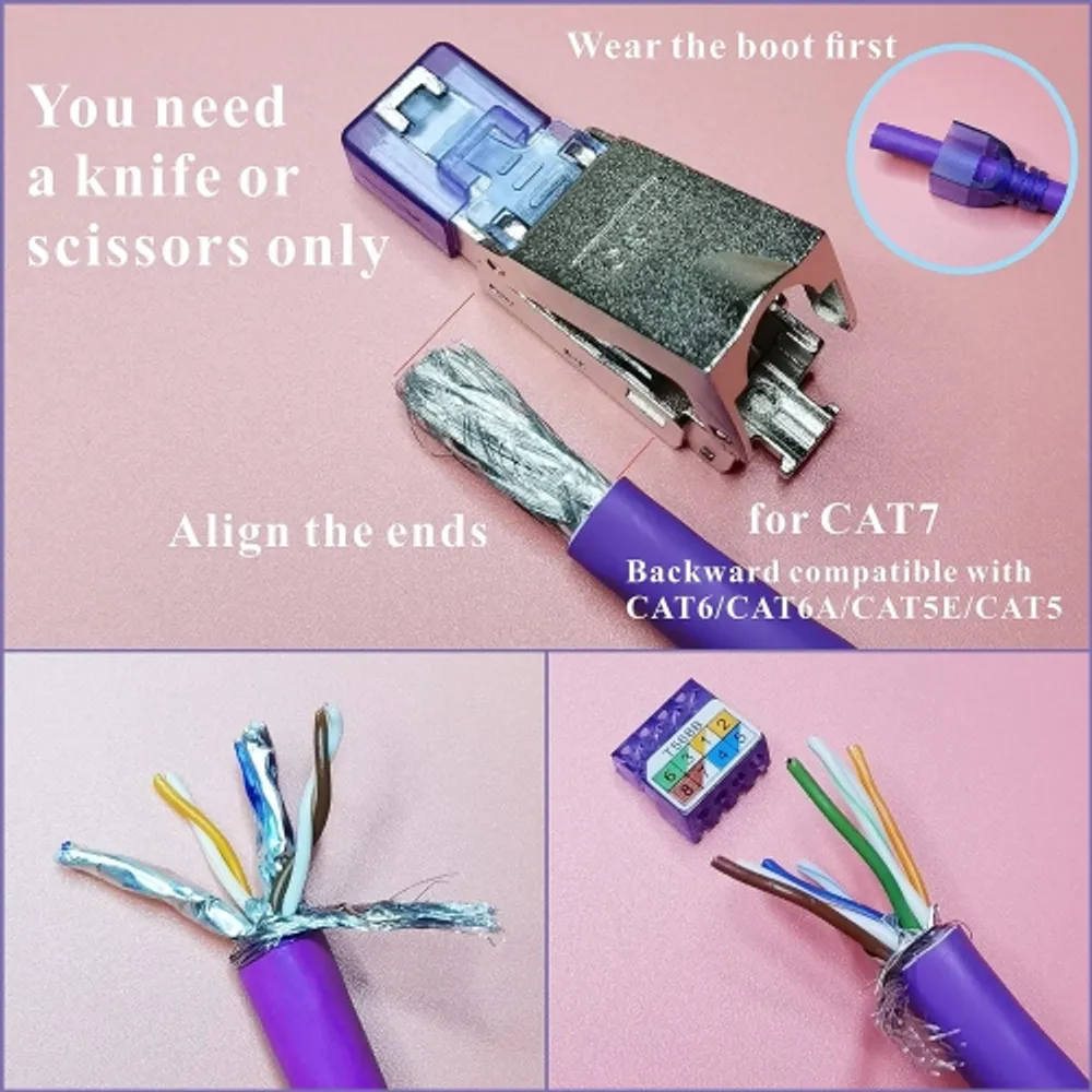 Cat 5 discount cable connector tool