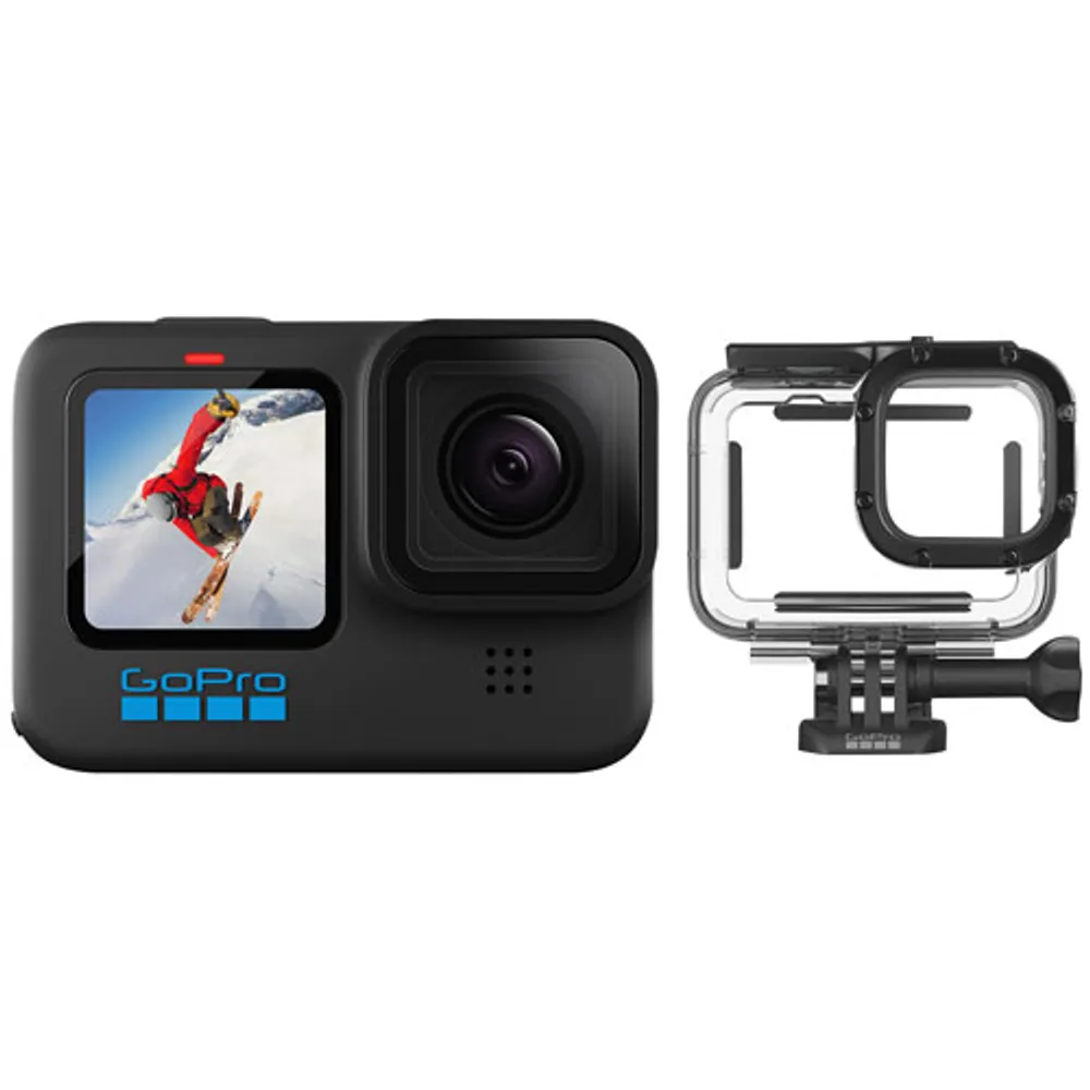 GoPro HERO10 Black Waterproof 5.3K Sports & Helmet Camera with