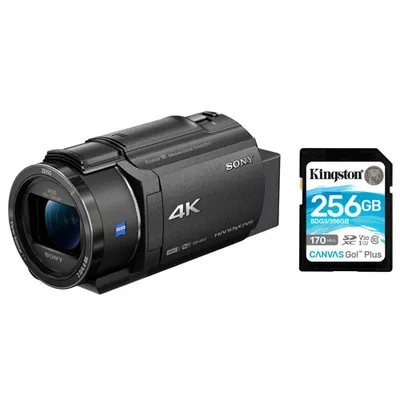 Best Buy Sony FDR-AX43A 4K Handycam Content Creator Flash Memory