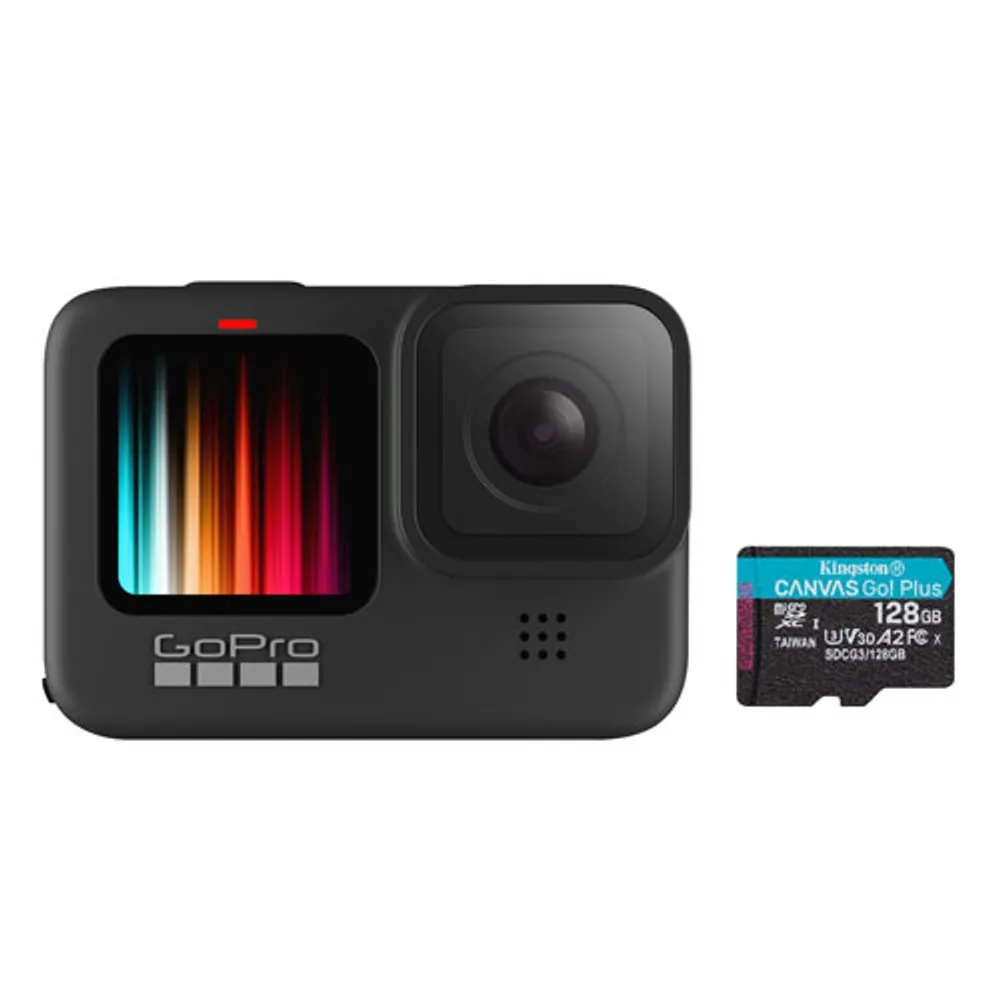 Best Buy GoPro HERO9 Black Waterproof 5K FY23 w/ 128GB 170MB/s