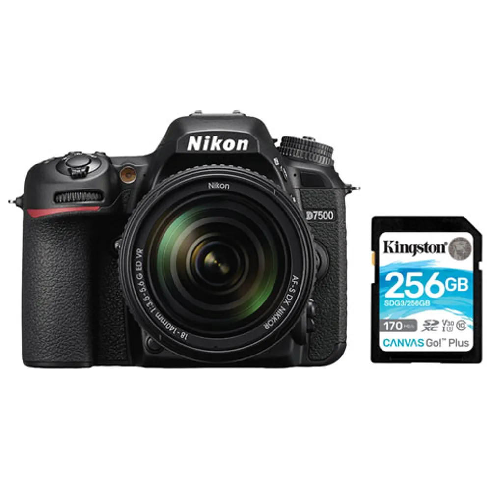 Best Buy NIKON D7500 DSLR Camera with 18-140mm ED VR Lens Kit with