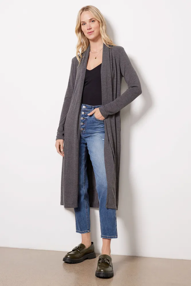 MICHAEL STARS Izzy Longline Open Cardigan The Summit at Fritz Farm