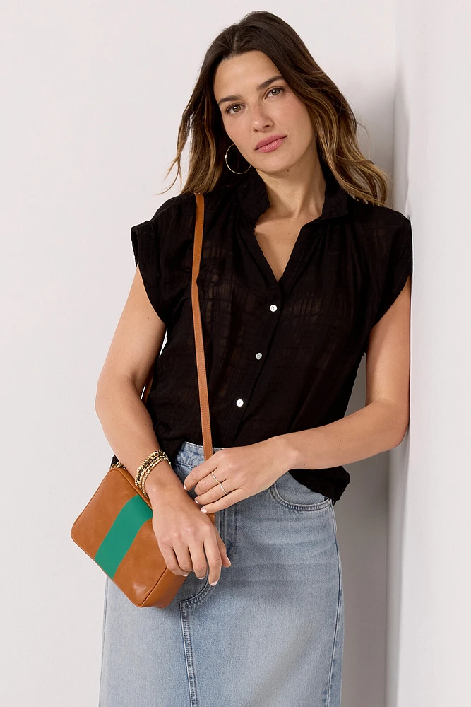 ホットセール - アートトラベルシューズ CLOTH AND STONE Textured Sheer Shirt | The Summit トップス