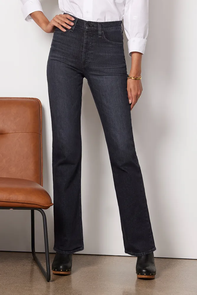 Ultra high rise flare outlet jeans