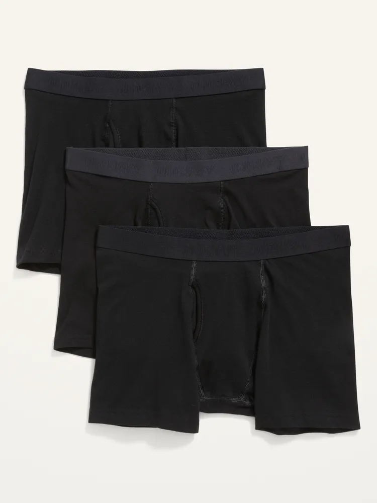 Mr. Davis Men's Standard Cut Boxer Briefs - 3 Pack, Bamboo Viscose & Spandex Blend, Anatomical Pouch - View #2
