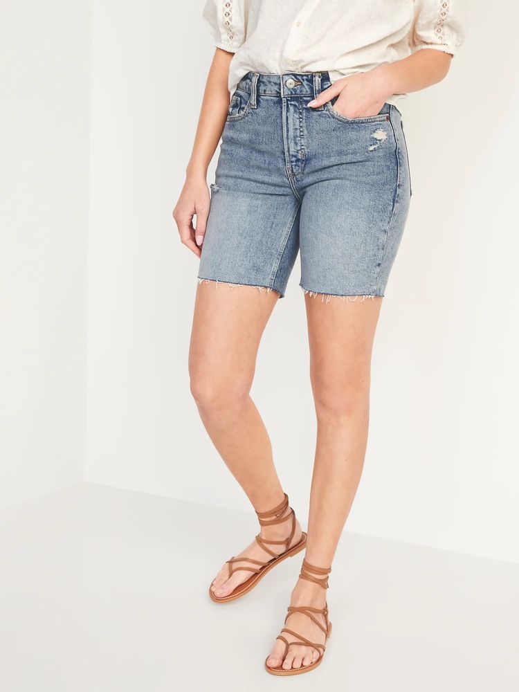 Old Navy High-Waisted OG Straight Cut-Off Jean Shorts for Women