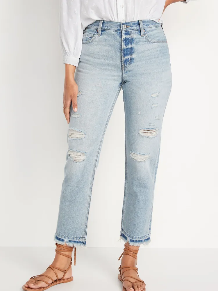 High waisted clearance non stretch jeans