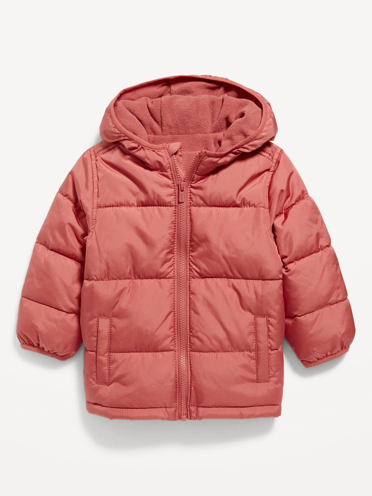 Toddler pink puffer clearance coat