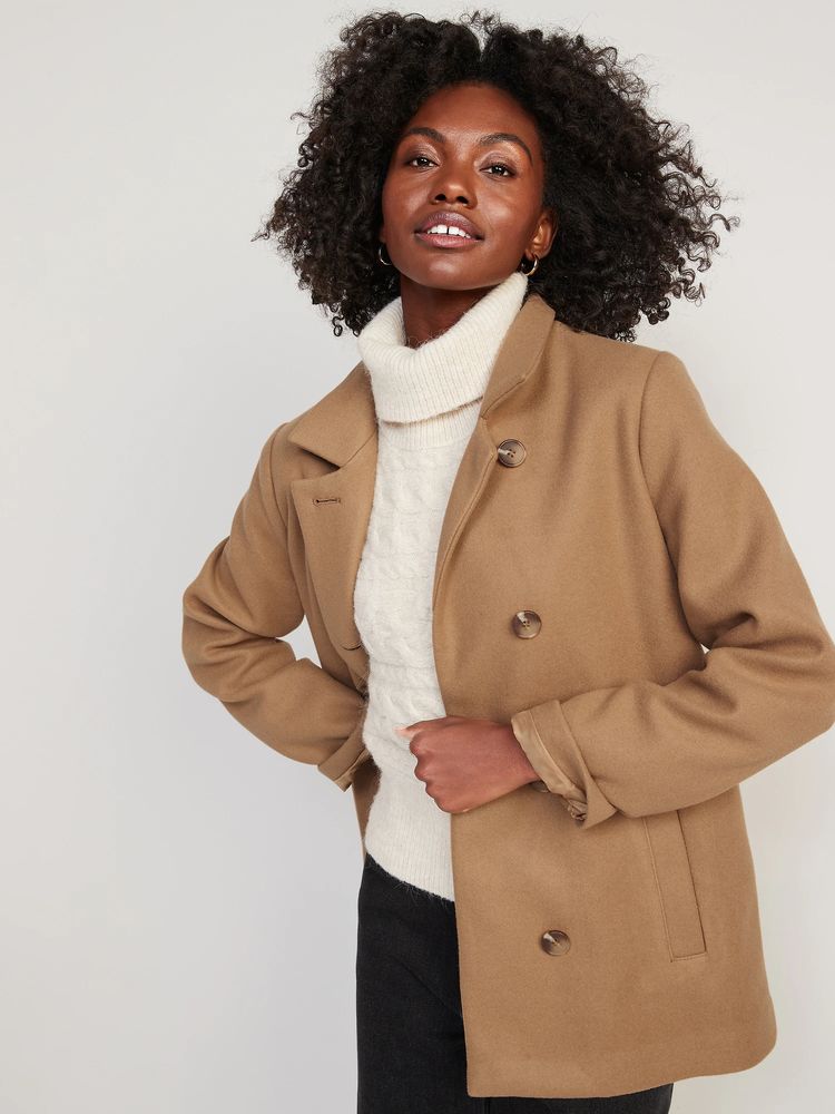 Old navy long hot sale soft brushed coat