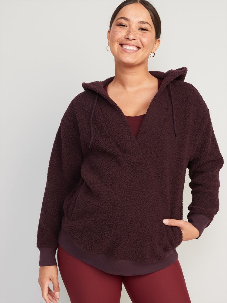 Sherpa best sale tunic hoodie