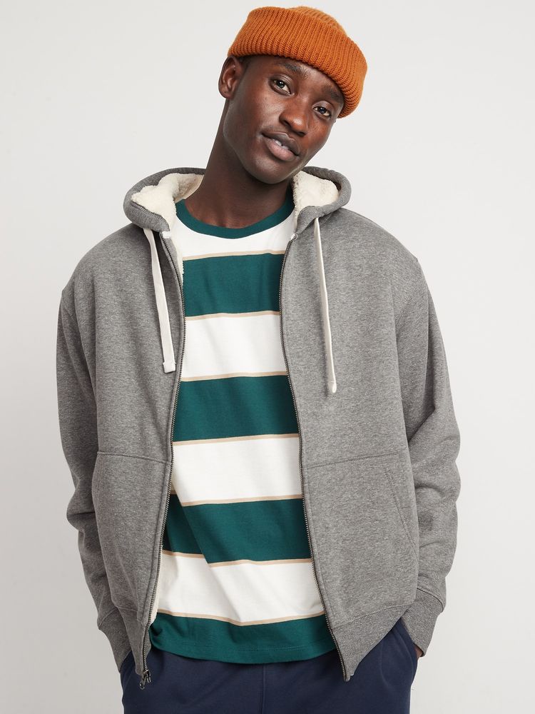 Old Navy Sherpa-Lined Zip Hoodie for Men | Mall of America®