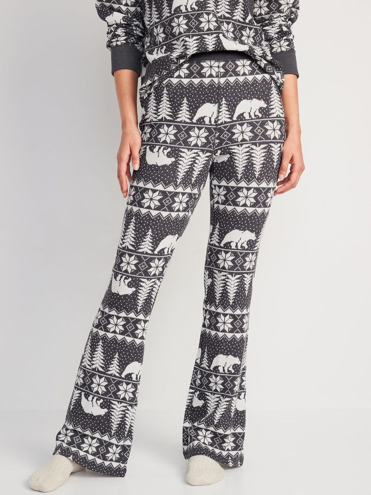 Old Navy HighWaisted Thermal Flare Pajama Pants for Women Mall of