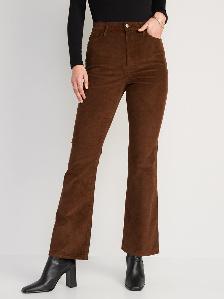 Old Navy Higher High-Waisted Flare Corduroy Pants for Women | Mall of ...