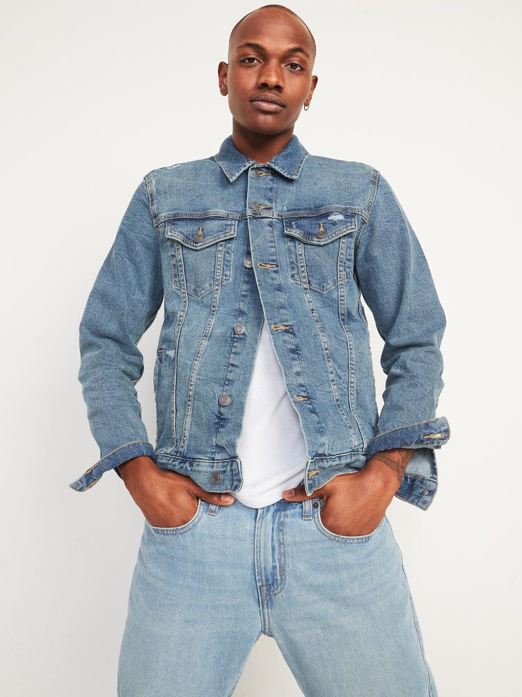 Blue jean vest hot sale old navy