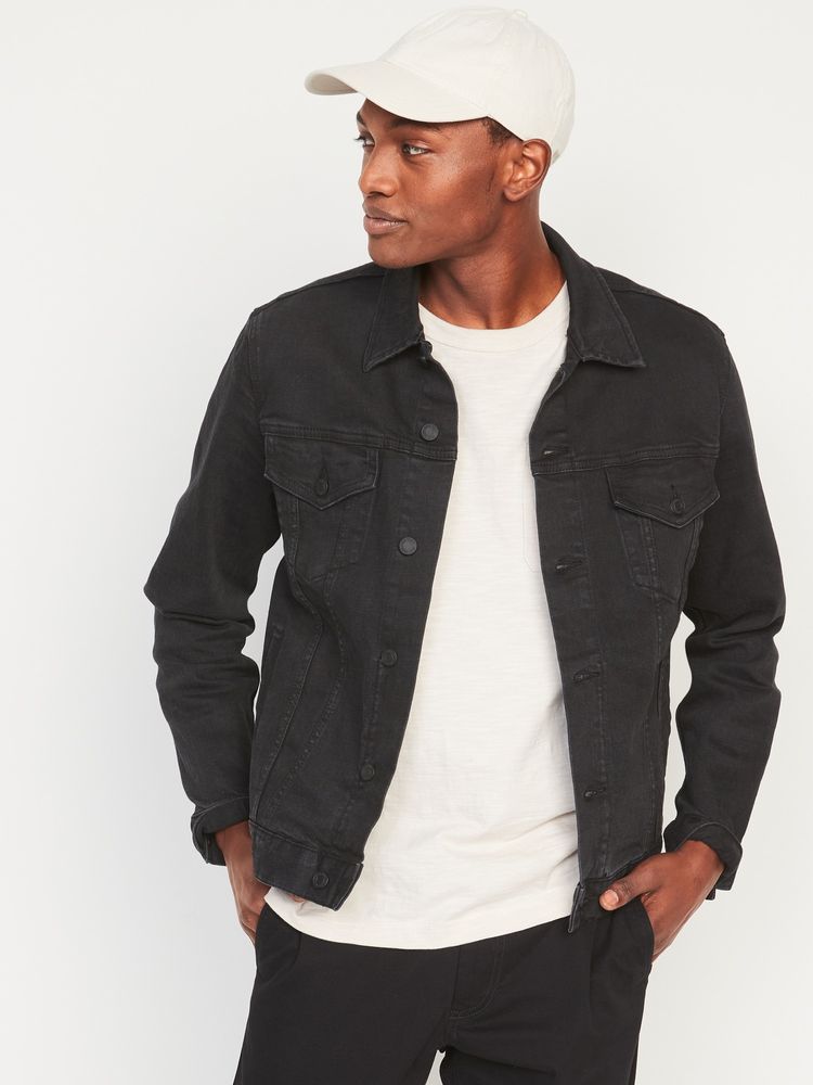 Old navy hotsell dark denim jacket