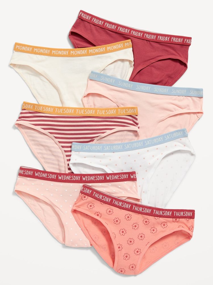 Old Navy Bikini Underwear Days of the Week 7Pack for Girls Mall of