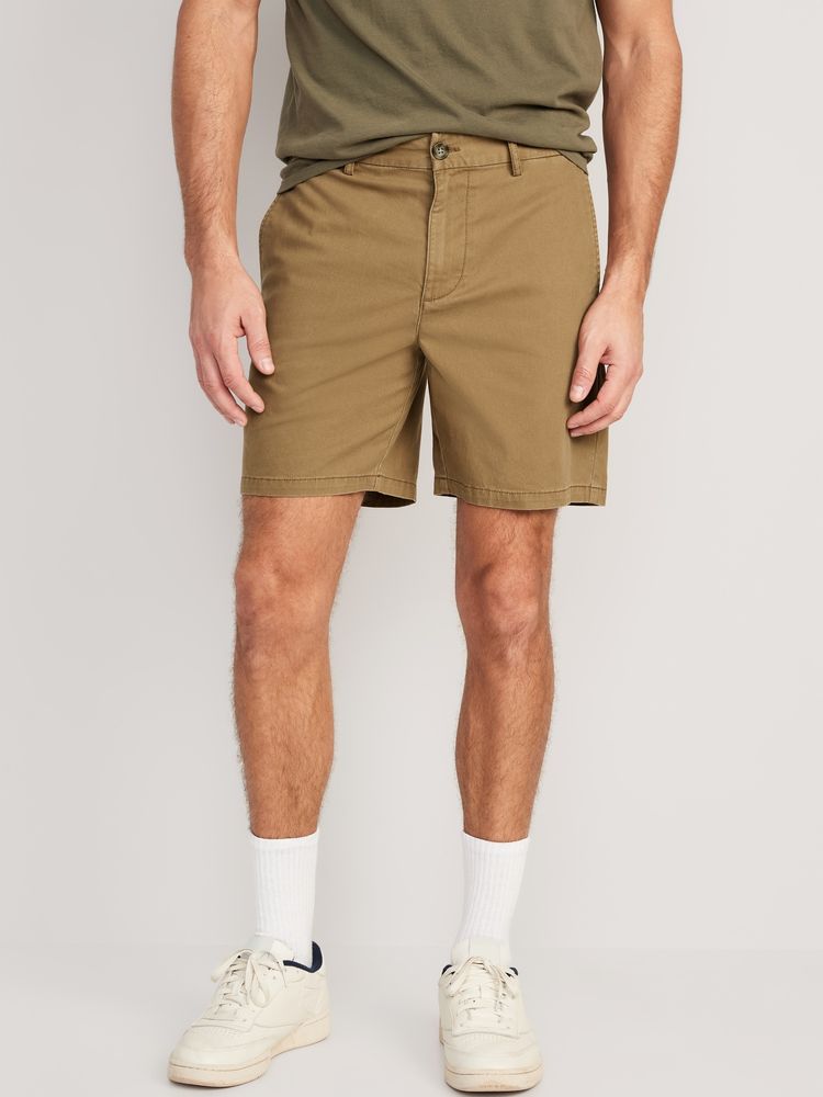 Mens chino shorts 7 inch clearance inseam