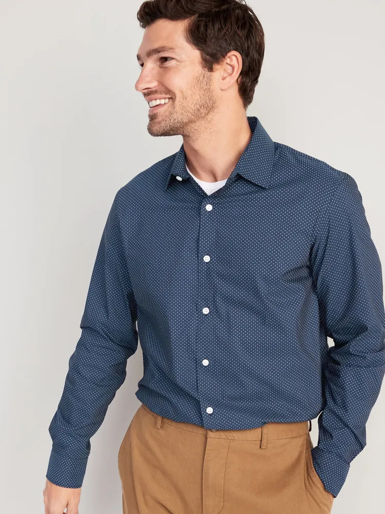 Old Navy Regular-Fit Pro Signature Performance Dress Shirt for Men ...