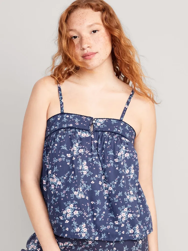 Old Navy Floral Smocked Pajama Cami Swing Top for Women | Bridge