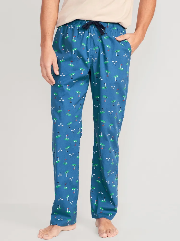 Old Navy Printed Poplin Pajama Pants for Men Plaza Las Americas