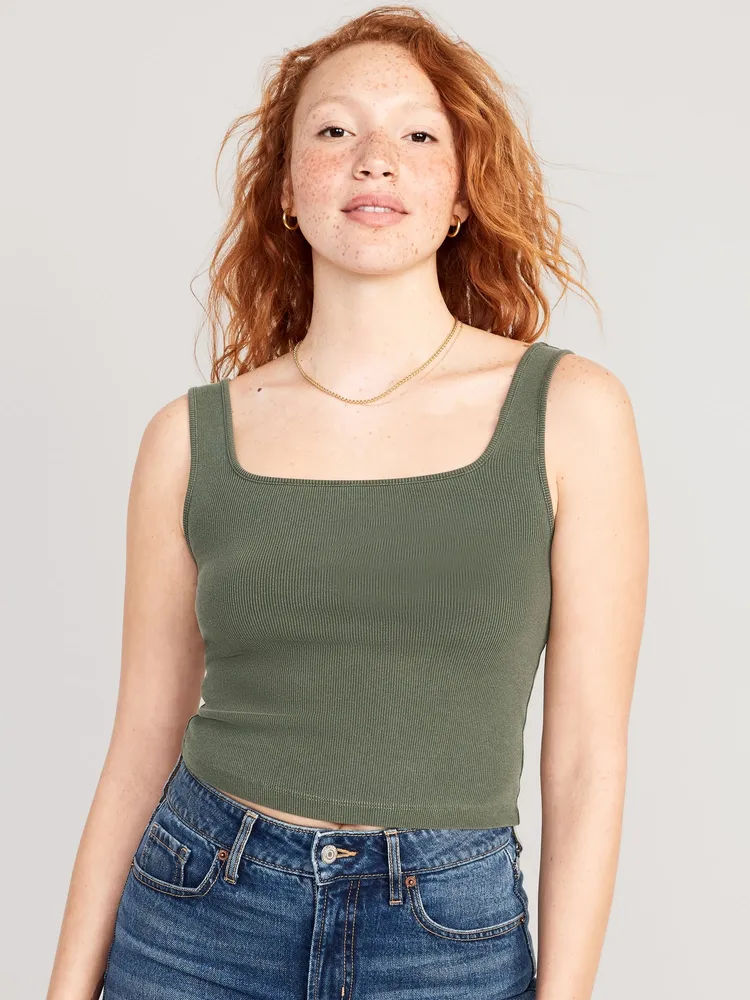 Old Navy Crop Rib-Knit Tank Top | Vancouver Mall