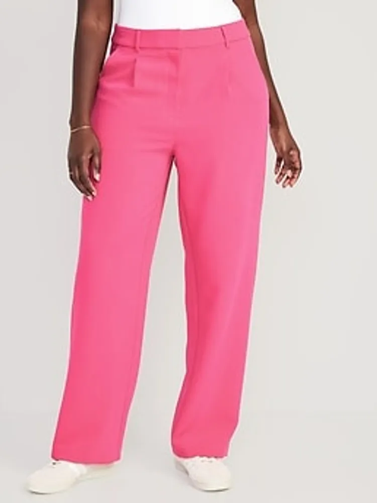 Old Navy Extra High-Waisted Pleated Taylor Wide-Leg Trouser Suit Pants ...