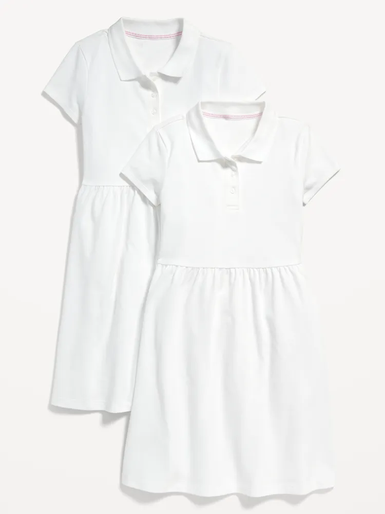 Old Navy School Uniform Fit & Flare Pique Polo Dress 2Pack for Girls Mall of America®