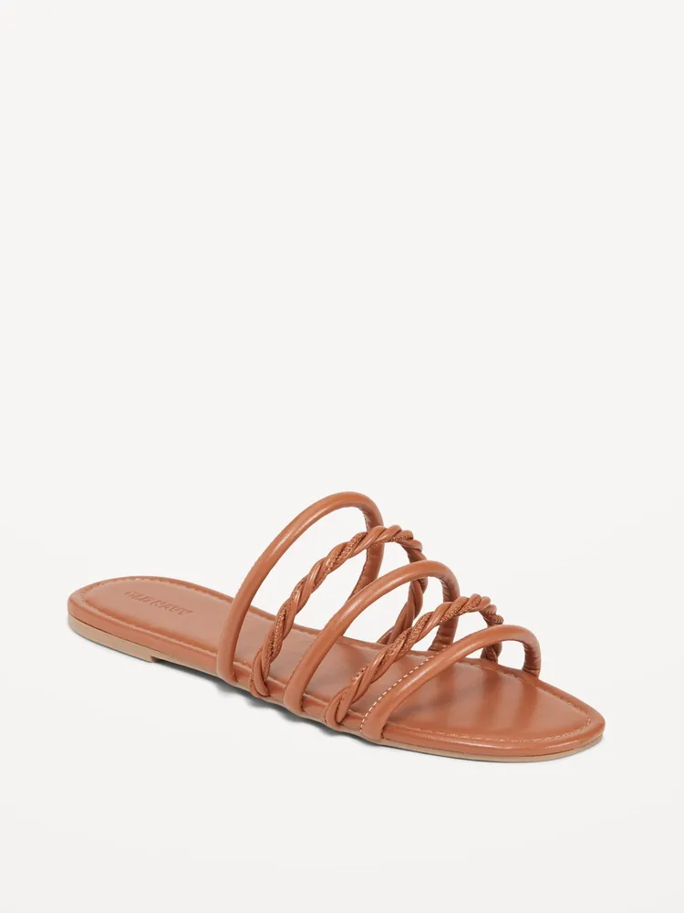 Old Navy Faux Leather Tubular Twist Sandals for Women Plaza Las