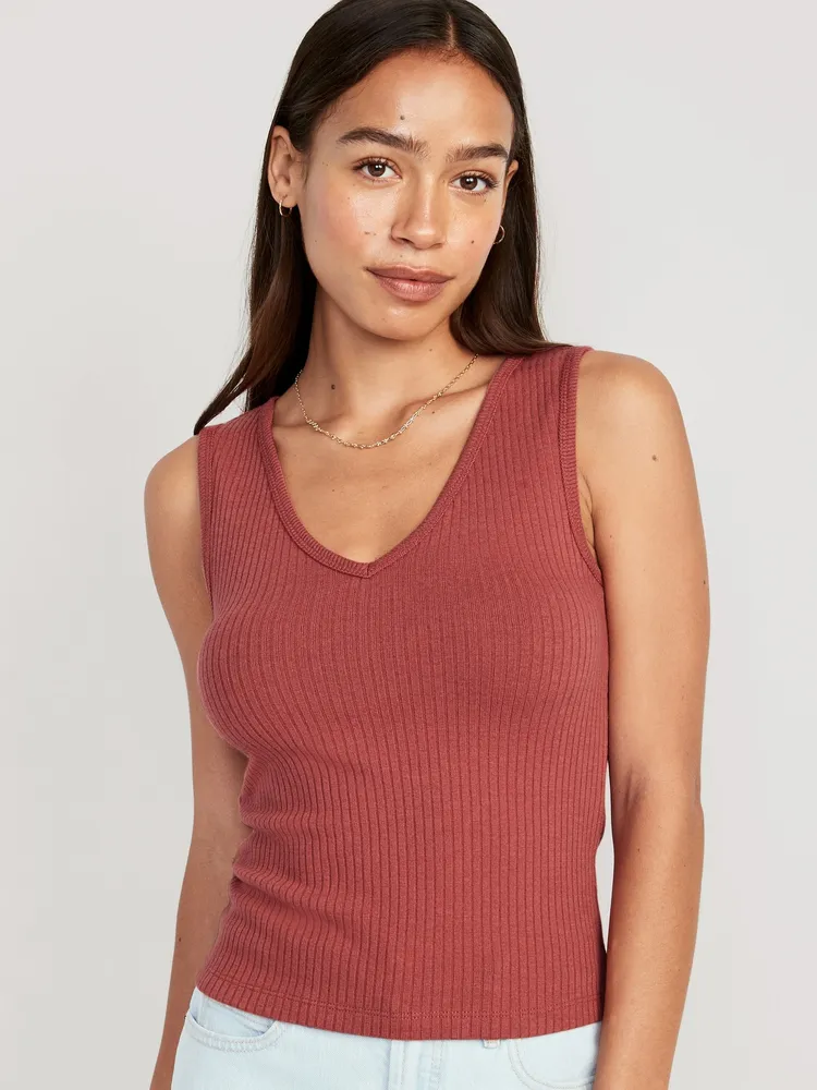 Knit v sale neck tank