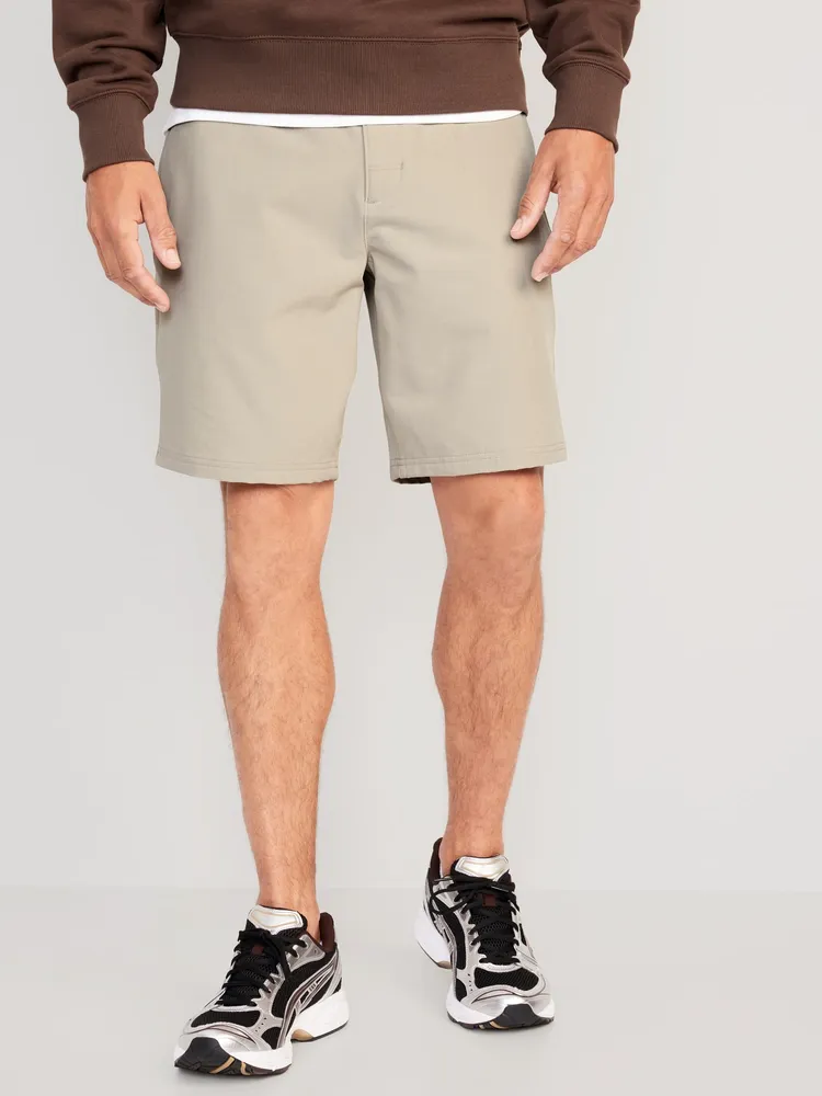 Mens khaki shorts on sale 9 inch inseam