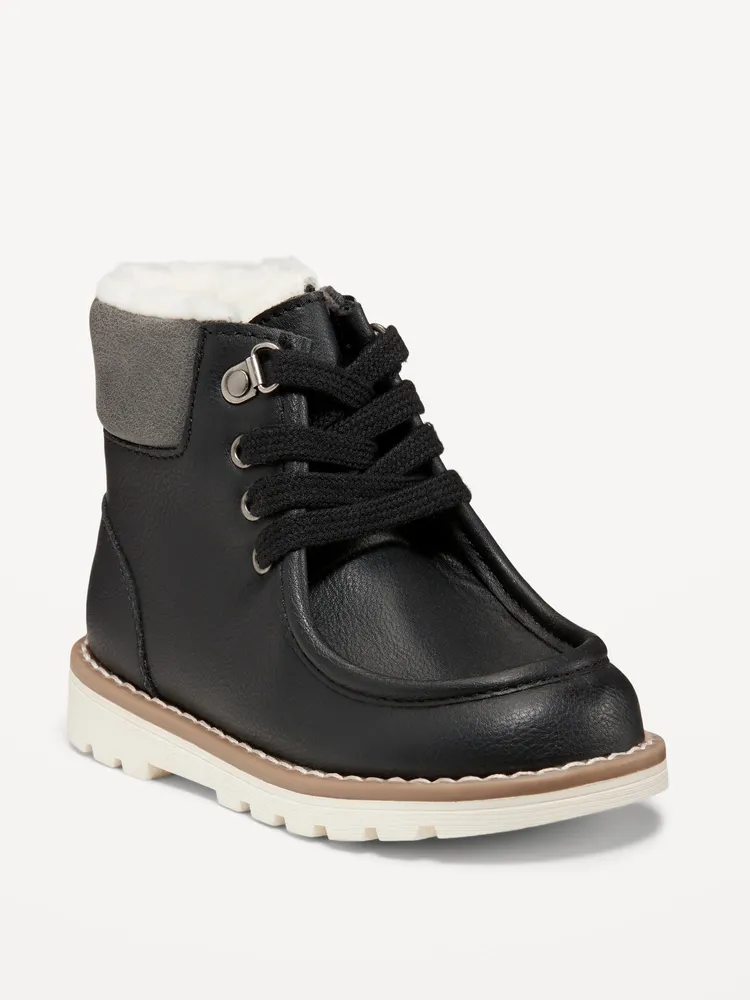 Sherpa lined cheap lace up boots