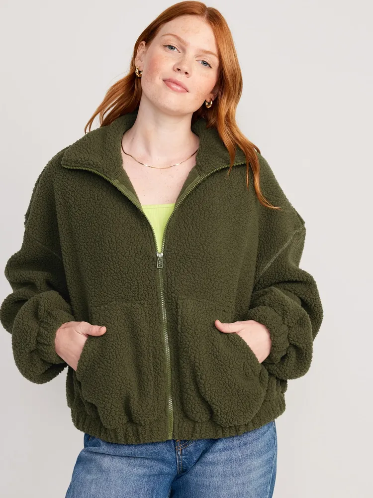 Oversized sales sherpa pullover