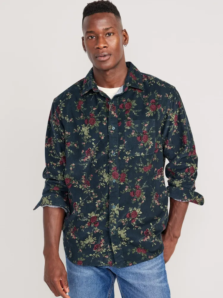 Old Navy Regular-Fit Everyday Corduroy Shirt for Men | Mall of