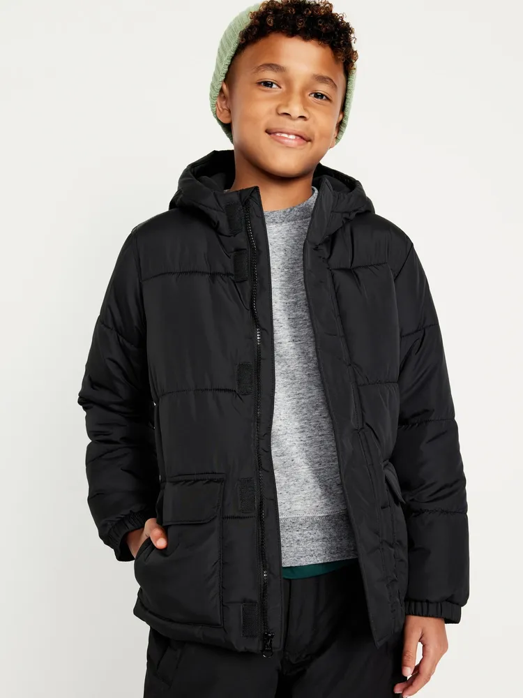 Old navy outlet black puffer jacket