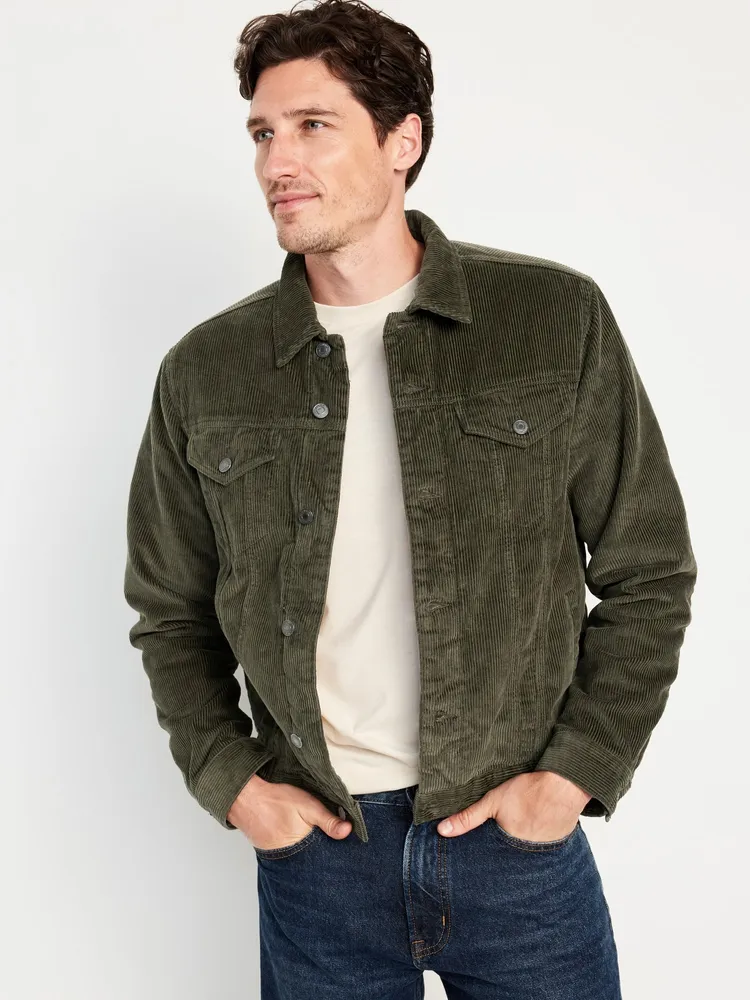 Old Navy Sherpa-Lined Corduroy Jacket for Men | Bridge Street Town Centre