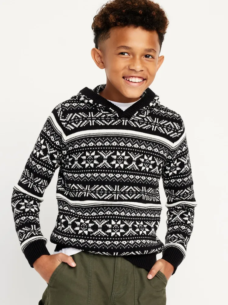 Old Navy Printed Sweater Knit Pullover Hoodie for Boys Vancouver