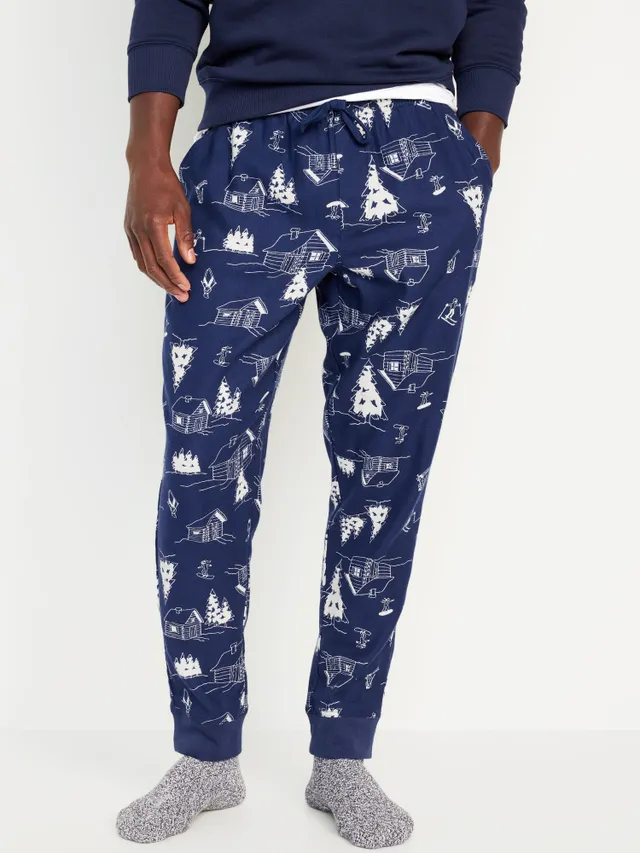 Old Navy Matching Printed Flannel Jogger Pajama Pants for Men