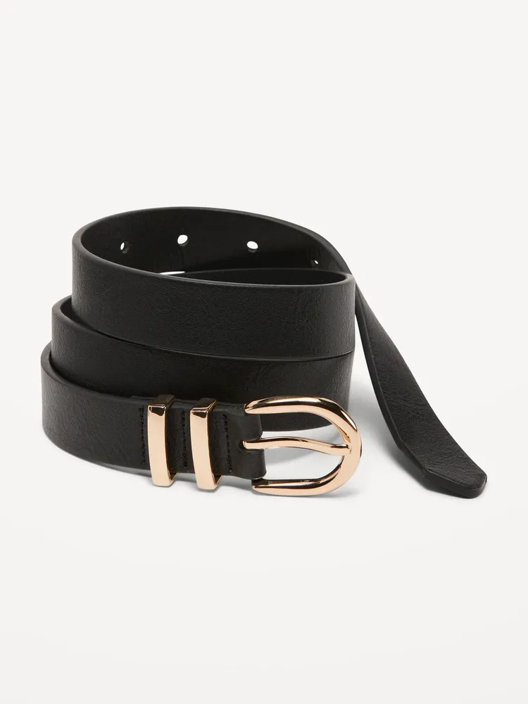 Navy skinny belt best sale