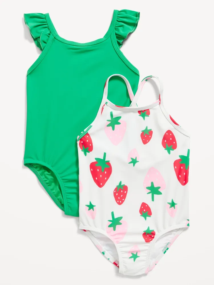 Old Navy Printed Swimsuit 2 Pack for Toddler Baby The Market Place